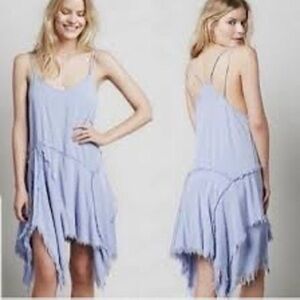 Free People Intimately Tattered Up Shred Slip Dress Tunic Size Large